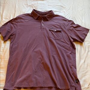 Men's Howler Brothers Maroon Polo Shirt